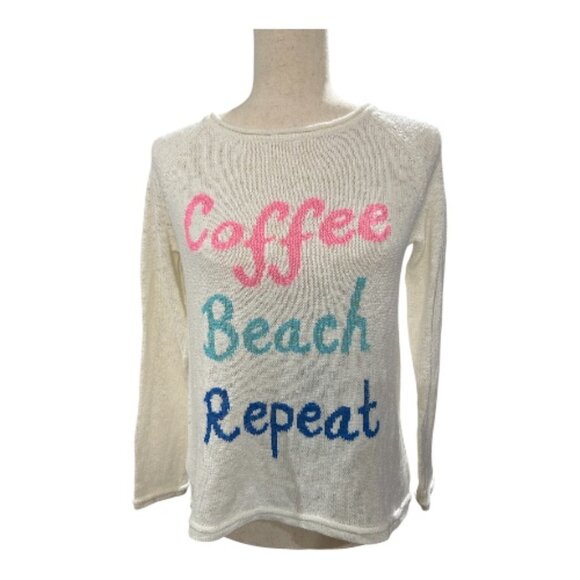 Lilly Pulitzer Sweaters - Lilly Pulitzer “Coffee Beach Repeat” Sweater – XS – Lightweight Knit Pullover